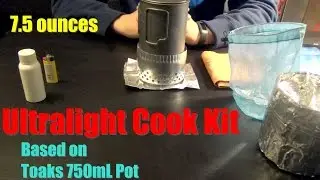 Ultralight Backpacking Cookset Based on Toaks Titanium 750mL
