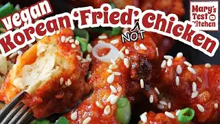 VEGAN KOREAN FRIED CHICKEN (only not deep-fried b/c oil fumes are destroying my kitchen) | MTK