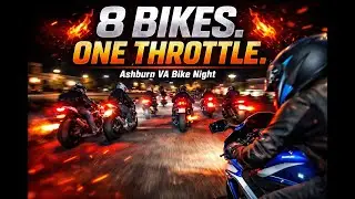 Sportbikes SCREAM Out of Bike Night 🚀 | Ashburn VA &rarr; Laurel MD