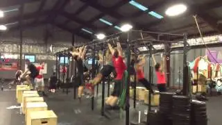 L-2 100 pull-ups for time with some jumping