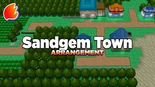 Sandgem Town (Night): Arrangement ◓ Pokémon Diamond, Pearl & Platinum