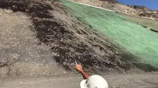 Hydroseeding Mud Creek Slide Face