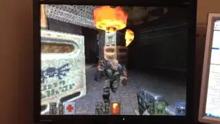AmiQuake 2 on an Amiga 1200 Blizzard 1260 at 80mhz