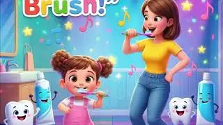 Brush Your Teeth With Mom 🪥 | Fun Bathroom Song for Kids