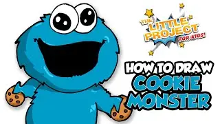 How to Draw Cookie Monster Simple Step by Step | Cookie Monster Easy Draw Tutorial (Project 09)