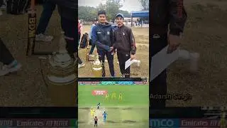 I met U-19 cricketer Adarsh Singh 🤩🏏 #shorts #trending #cricket