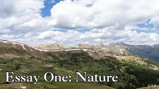 Essay One: We Were Not Placed Above Nature, but Within It