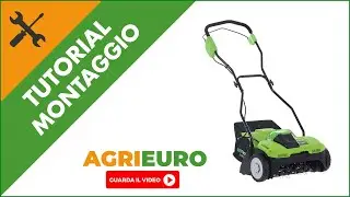 Arieggiatore a batteria Greenworks G40DT35: montaggio del pratico arieggiatore con cesto di raccolta