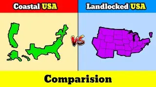 Let's Compare Coastal USA vs Landlocked USA | Country Comparison | Data Duck