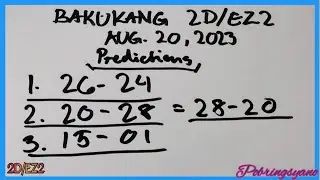 BAKUKANG 2D OR EZ2 HEARING TODAY AUGUST 20, 2023
