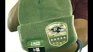 Baltimore Ravens 2019 SALUTE-TO-SERVICE Knit Beanie Hat by New Era