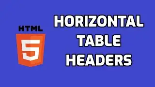 How to Create horizontal header for a table in HTML