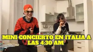 GLOGLO Y EMET HACEN UN MINI CONCIERTO EN ITALIA A LAS 4:30 AM