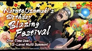 [Naruto Blazing] Blazing Festival Summons (Reroll) | Naruto Birthday | Naruto Ultimate Ninja Blazing