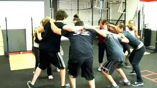 Team CrossFit - funnel tag warm up
