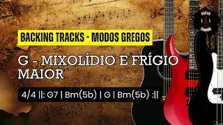 GUITAR TRAINING: Backing Track: Fr&iacute;gio Maior e Mixol&iacute;dio