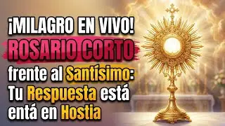 ¡MILAGRO EN VIVO! ROSARIO CORTO frente al Santísimo: Tu Respuesta está en la Hostia.