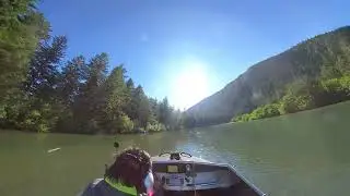 MotoJet Mini Jet Boat Alaska - Eyak River down river run Segment 2