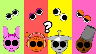 Wrong Eyes Sprunki 👀 Pinki 🆚 Brown 🆚 Silver 🆚 Orange