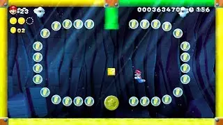 Blooper's Secret Lair All Star Coins New Super Mario Bros U Deluxe