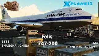 Pan Am Virtual| Shanghai, China to Tokyo-Narita, Japan| Felis 747-200