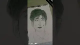 BTS 💜 RM drawing with pencil how to make a drawing #youtube #sonalarts