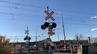 Pedestrian LRT Crossing Near 113 Avenue NW and NAIT LRT Station, Edmonton, AB