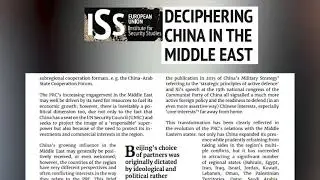 European Union Institute of Security Studies -ISS | DECIPHERING CHINA IN THE MIDDLE EAST.