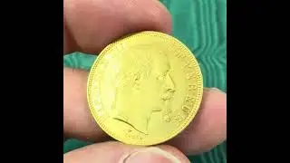 Lot 132 Napoleon III 50 francs 1866 A #coin #collection #gold