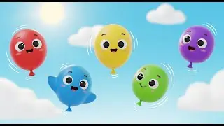 Five Little Toy Balloons&rsquo; Floating Fun | Nursery Rhymes for Kids & Baby Songs