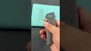 KUBEY KB368I Hyperion Frame Lock Flipper Knife Flame Titanium Handle w/ Micro Milling Lines S35VN