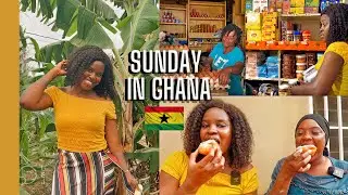 LIVING IN GHANA |A DAY IN MY LIFE |COST OF LIVING, GHANA FOOD, FOOD SHOPPING | COOKING GHANA FOOD
