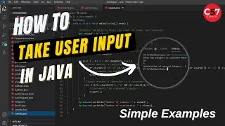 How To Take User Input In Java Programming | Simple Examples | Java Tutorial Basics | Coding 57