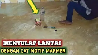 CARA MENGECAT MOTIF MARMER DILANTAI