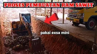 PEMBUATAN TEMPAT LOADING BUAH SAWIT#sawit #kelapasawit#exsavator