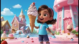 The Ice Cream Bridge Melts Away | Sweet Dessert Adventure Song for Kids | Melting Ice Cream Rhyme