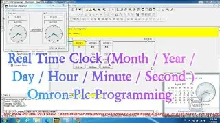 Real Time Clock (Month / Year / Day / Hour / Minute / Second ),Omron Plc Programming. CX-Programmer