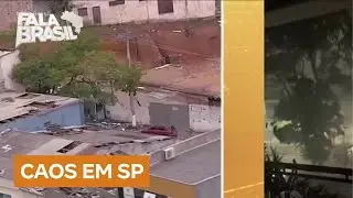 Chuva forte em São Paulo causa uma morte; duas pessoas ficaram feridas