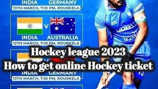Hockey Ticket book ||How to Book online ticket || Rourkela Hockey pro League||Birshamunda hockey STM