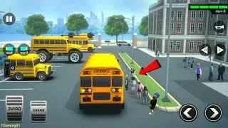 Super High School Bus Driving Simulator 3D - 2020, Android Gameplay, Walkthrough, iOS, #1