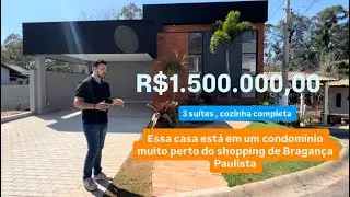 Casa incrível no condomínio fechado em Bragança Paulista 