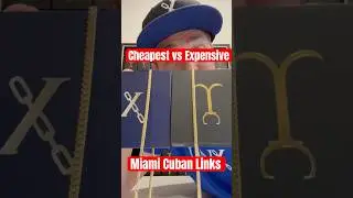Cheap vs Expensive Miami Cuban Links #jacoje #linxresale #miamicubanlink #good