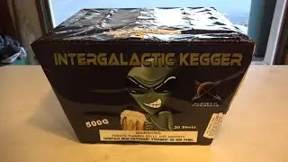 INTERGALACTIC KEGGAR  - 500G CAKE - PLANET X FIREWORKS