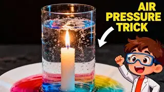 Easy Air Pressure Demo with Candle and Glass | Junior Indian Hacker