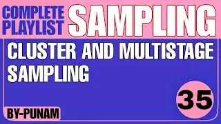 Cluster and Multistage Sampling|ONE SHOT VIDEO|Solved example|Competitive exams|Statistics by Punam|
