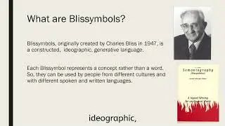 Intro to Blissymbolics