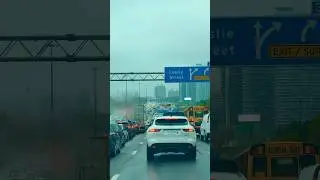 Toronto 401 traffic at 2:45 pm because of small rain#toronto #canada