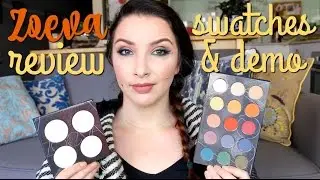 Zoeva Matte Spectrum & Spring Strobe Palettes - Review, Swatches and Teal Eye Tutorial