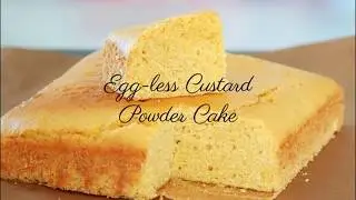 No Egg Custard Cake - Eggless Custard Powder Cake - Cake in Convention Oven