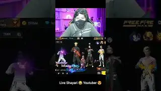 Live shavari 😂Youtuber free fire funny #viralvideo #shorts 🌏;,#comedy 🤣